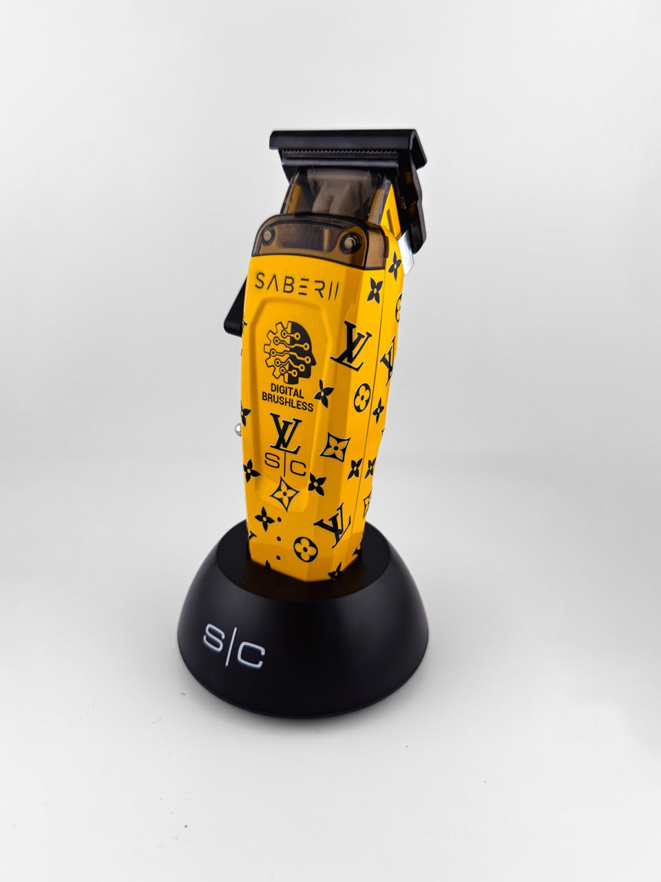 Custom StyleCraft Saber 2.0 Clipper - Black & Yellow LV Print