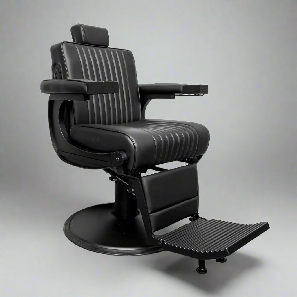 ROYCE Matte Black Vintage Style Barber Chair