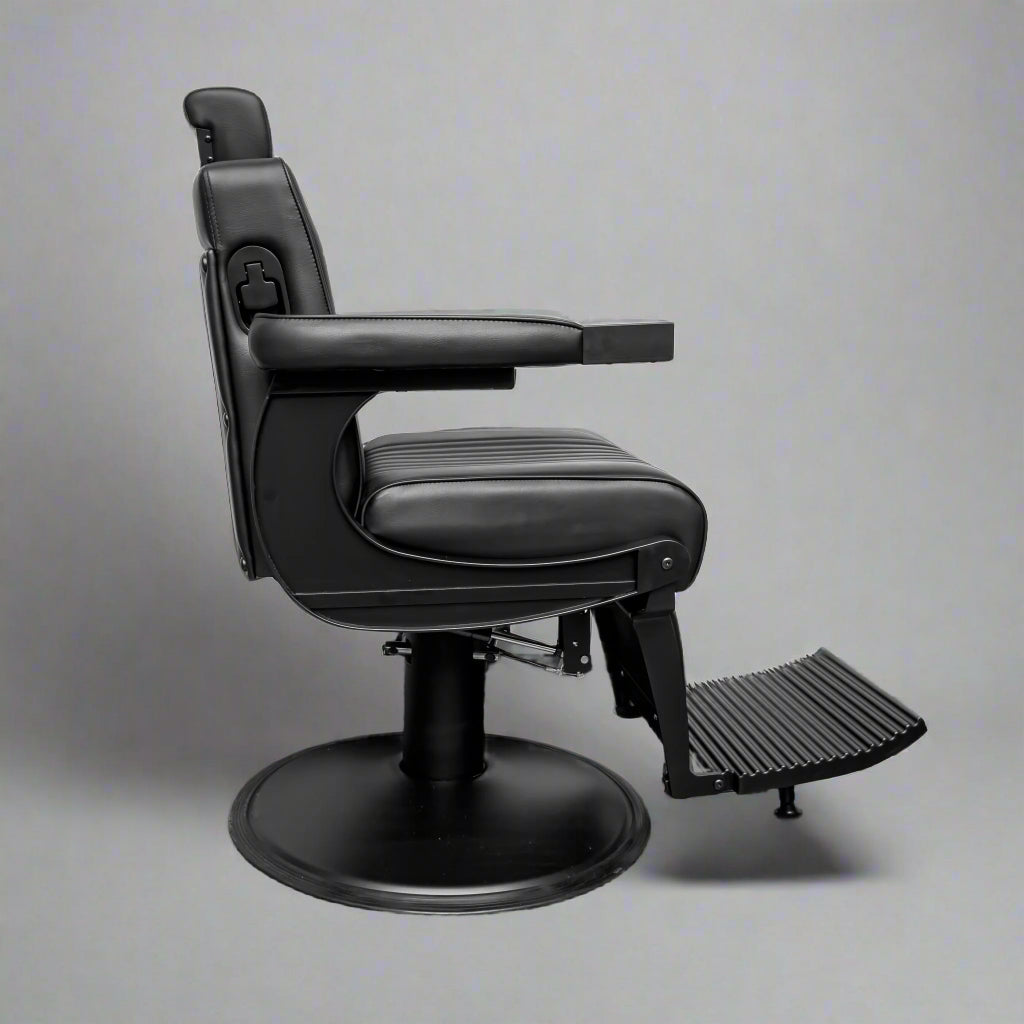 ROYCE Matte Black Vintage Style Barber Chair