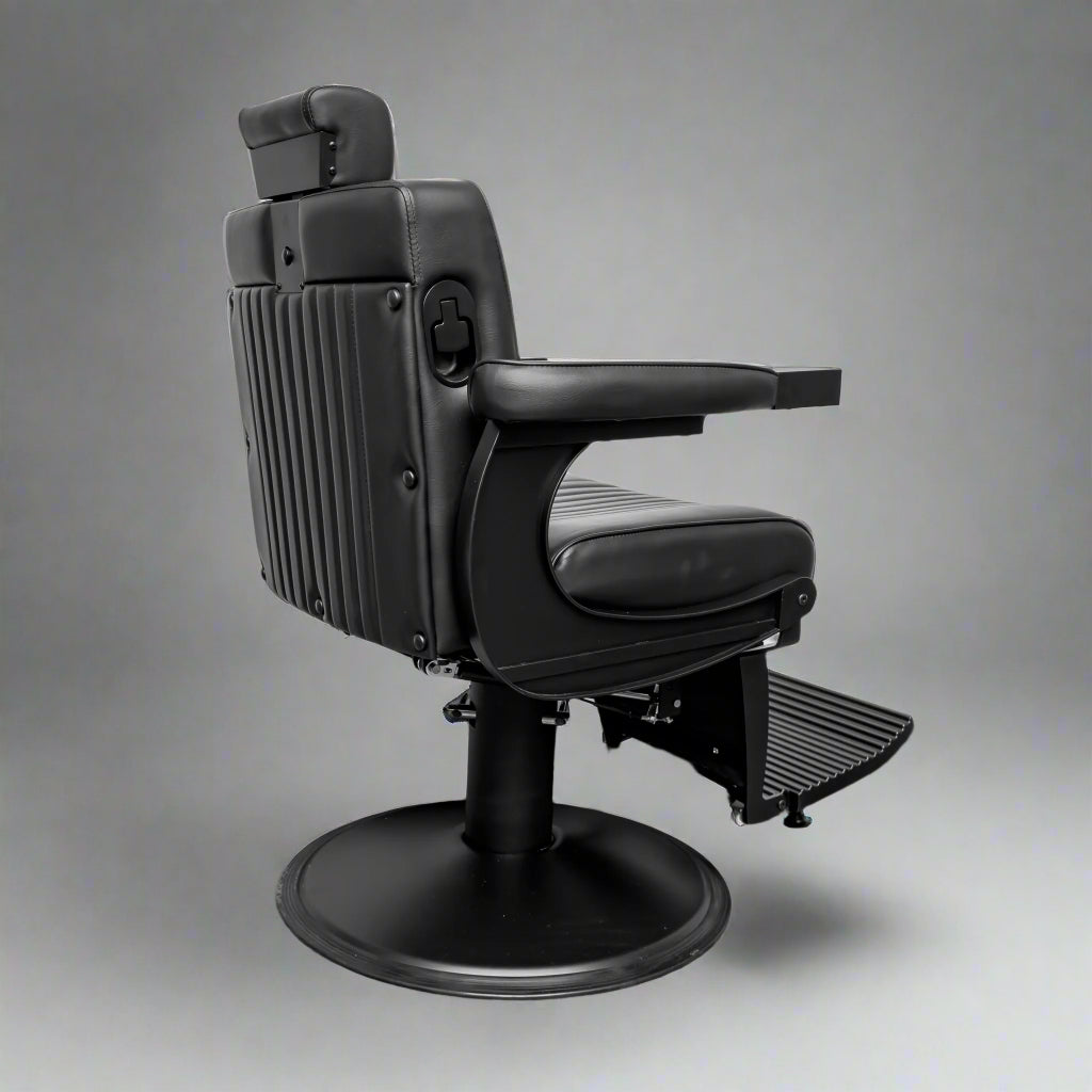 ROYCE Matte Black Vintage Style Barber Chair
