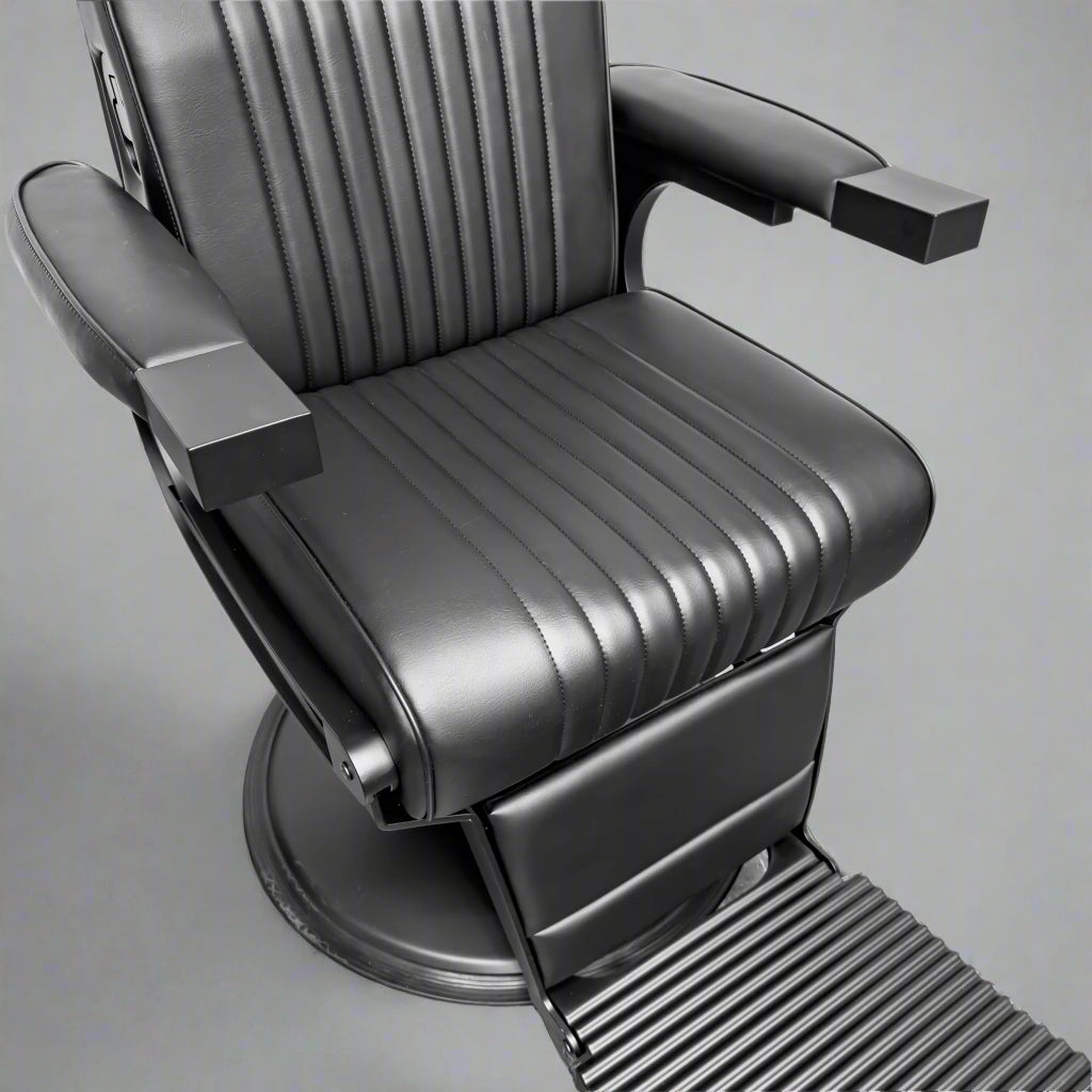 ROYCE Matte Black Vintage Style Barber Chair