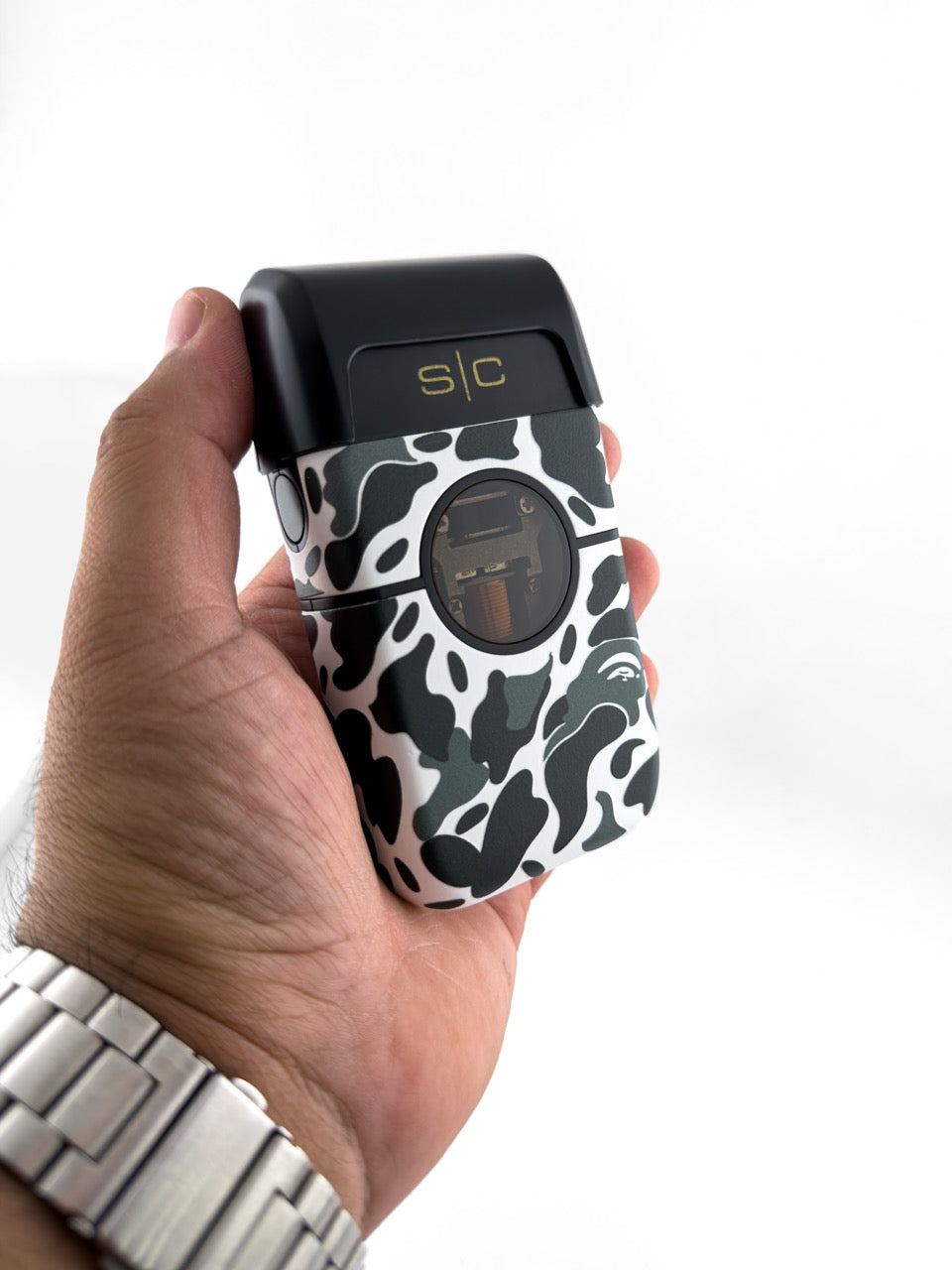 Custom StyleCraft Instinct Shaver - Black & White Camo