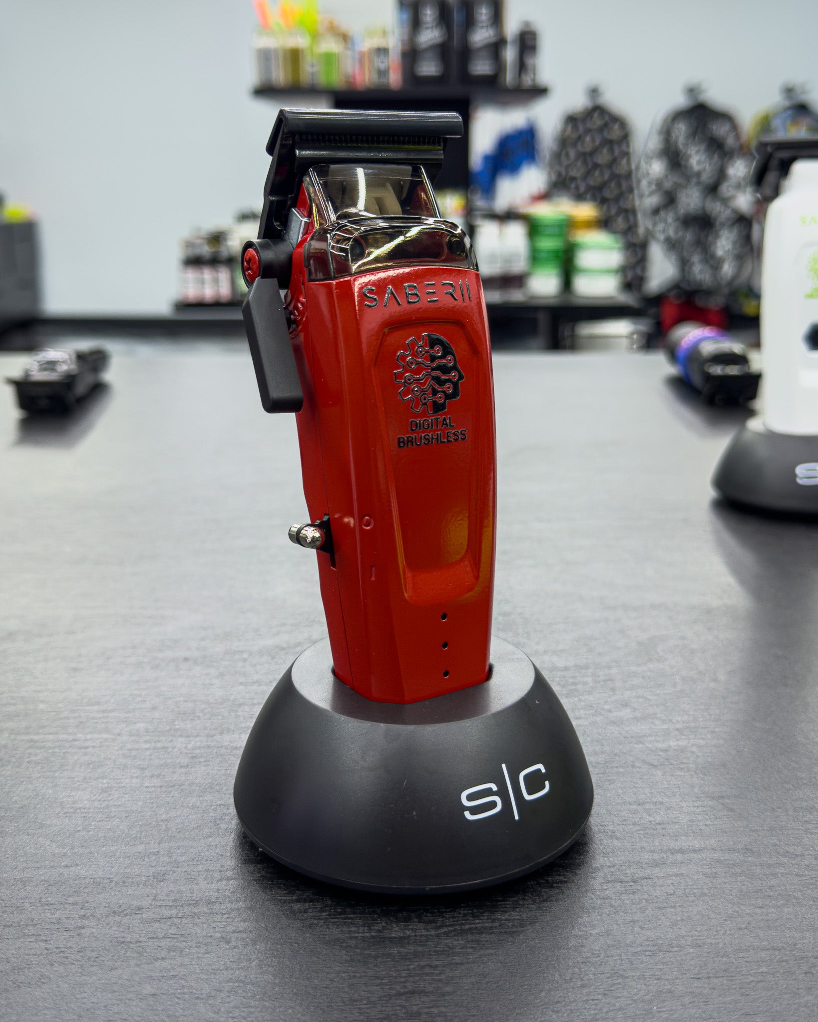 Custom Saber 2.0 Clipper - Red – Designer Barber Products