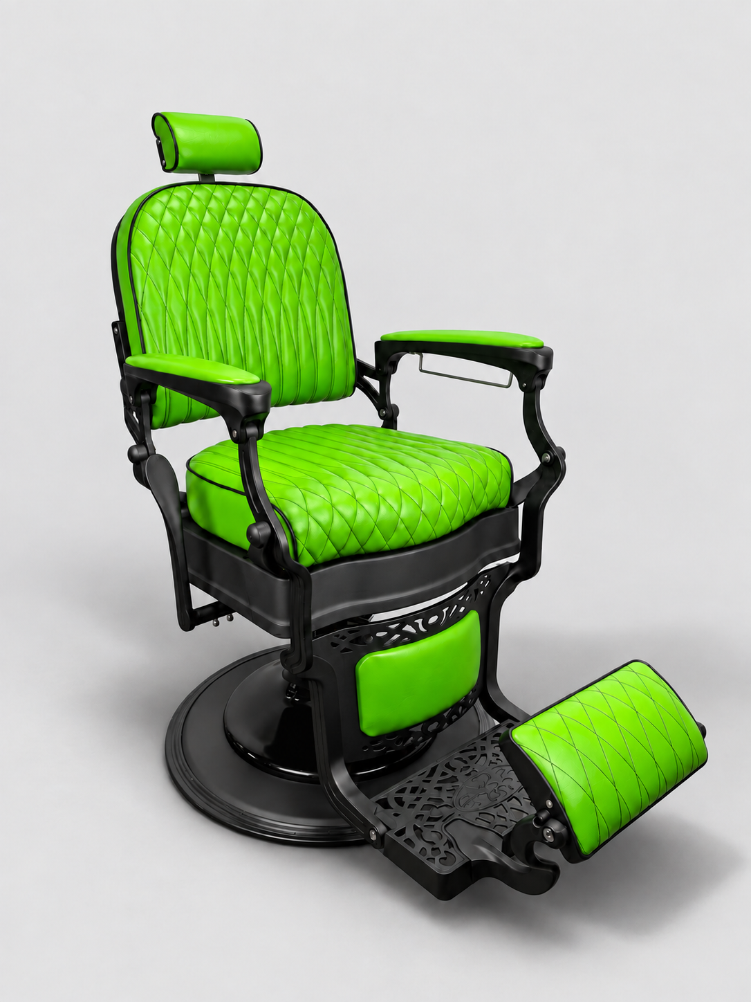 STRATA Vintage Style Barber Chair - Lime Green