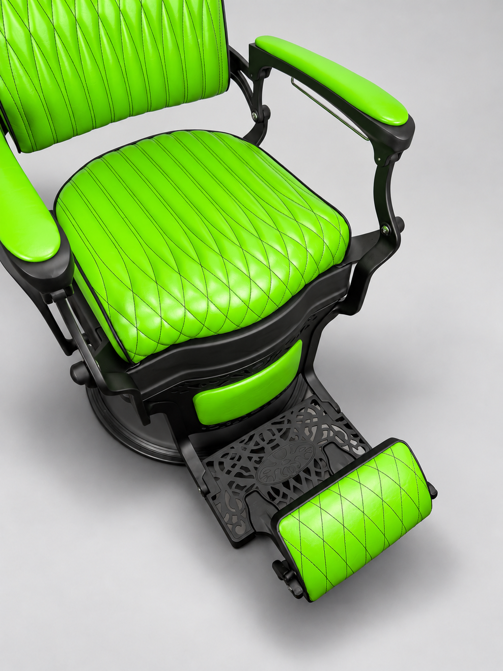 STRATA Vintage Style Barber Chair - Lime Green