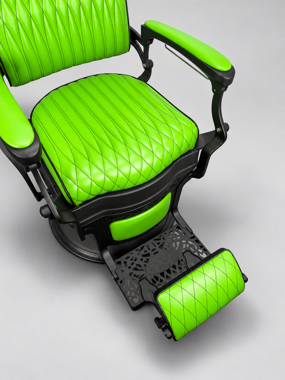 STRATA Vintage Style Barber Chair - Lime Green