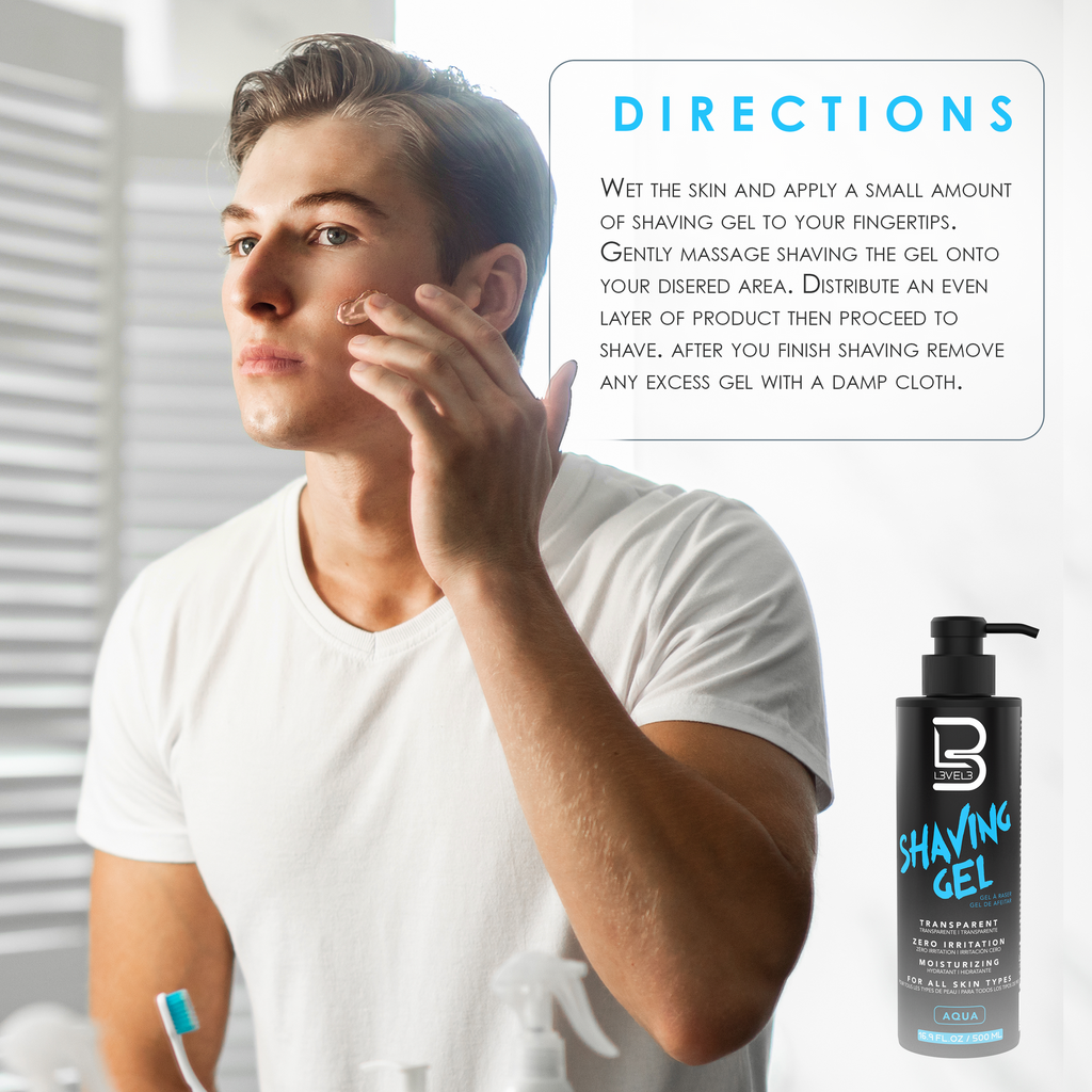 L3VEL3 Transparent Shaving Gel - Small - Ice