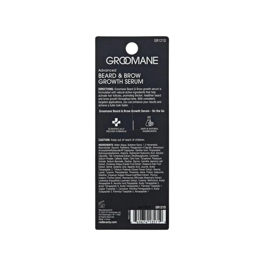 GROOMANE Beard & Brow Growth Serum – 0.47 oz