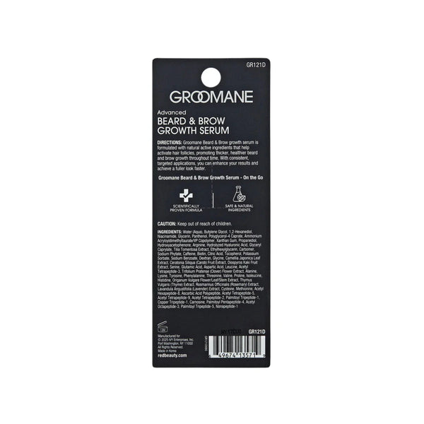 GROOMANE Beard & Brow Growth Serum – 0.47 oz