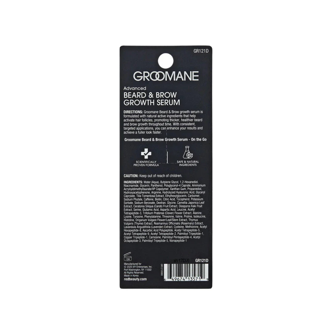 GROOMANE Beard & Brow Growth Serum – 0.47 oz