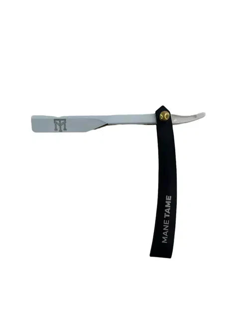Mane Tame Black & White Straight Razor
