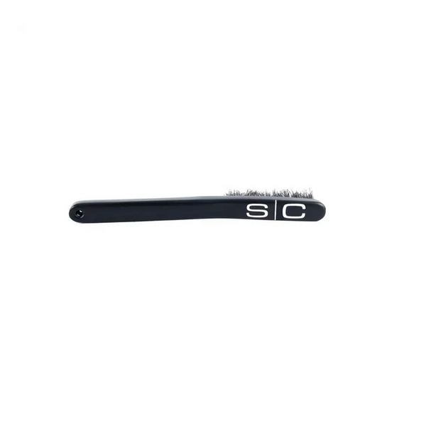 StyleCraft No Knuckles Large Professional Curved Fade Natural Brush (SCFBCLB)