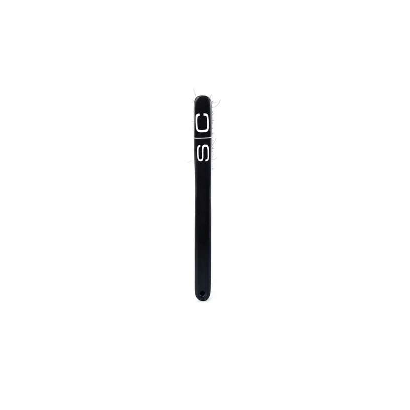 StyleCraft No Knuckles Large Professional Curved Fade Natural Brush (SCFBCLB)