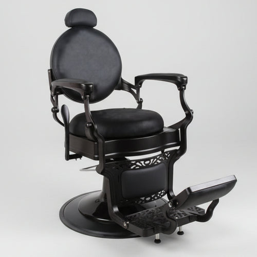 California Crest Belmont Barber Chair - Black