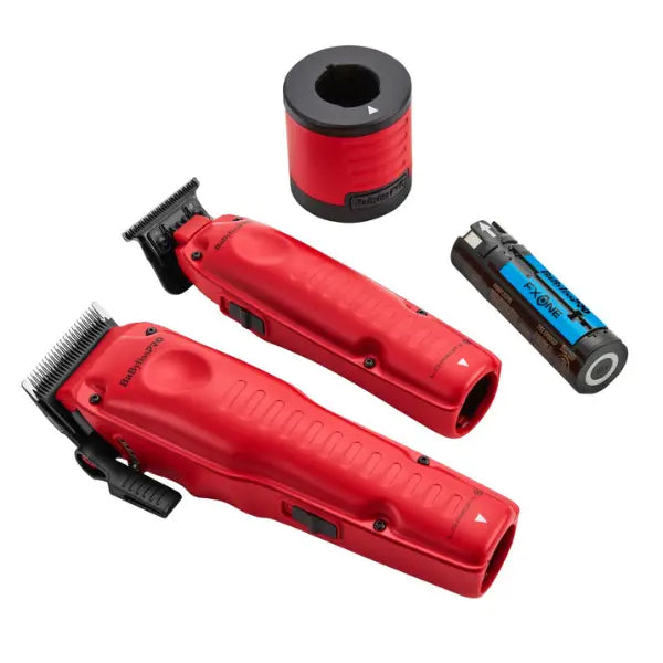 BaBylissPRO FXONE LO-PROFX Clipper & Trimmer Matte Red Prepack