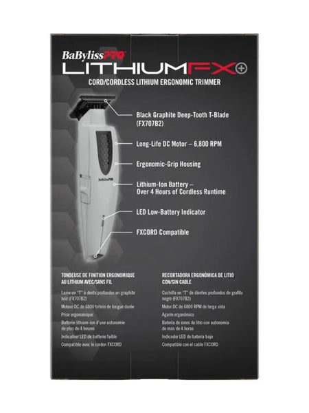 BaBylissPRO LithiumFX Limited Edition Trimmer - Gray