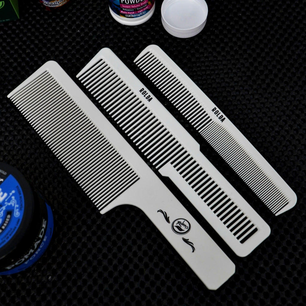 Rolda Barber Hair Styling Comb Kit - 3pk