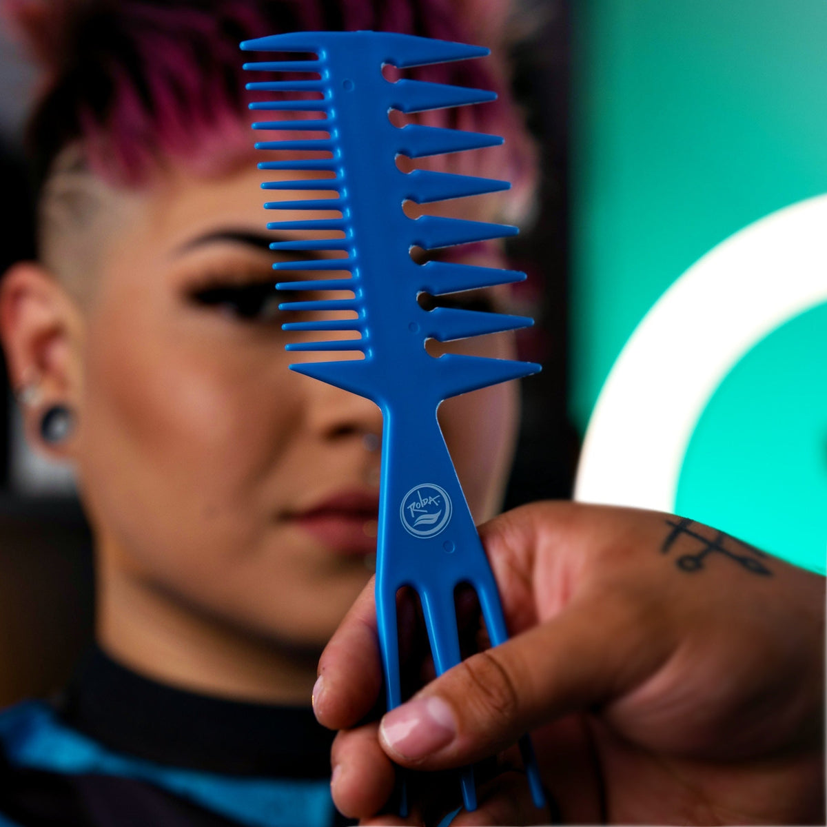 Rolda Barber Hair Multi-Styling Pick Fish Comb 3-in-1 Fish-tail Bone S ...