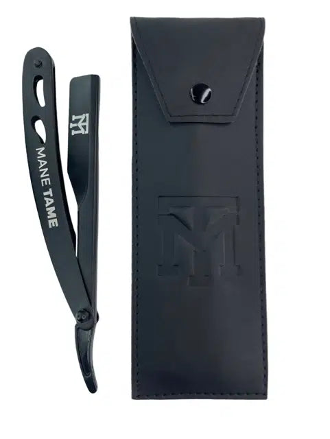 Mane Tame Black Straight Razor
