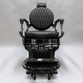 OBSIDIAN Limited Edition Black Chrome Vintage Style Barber Chair