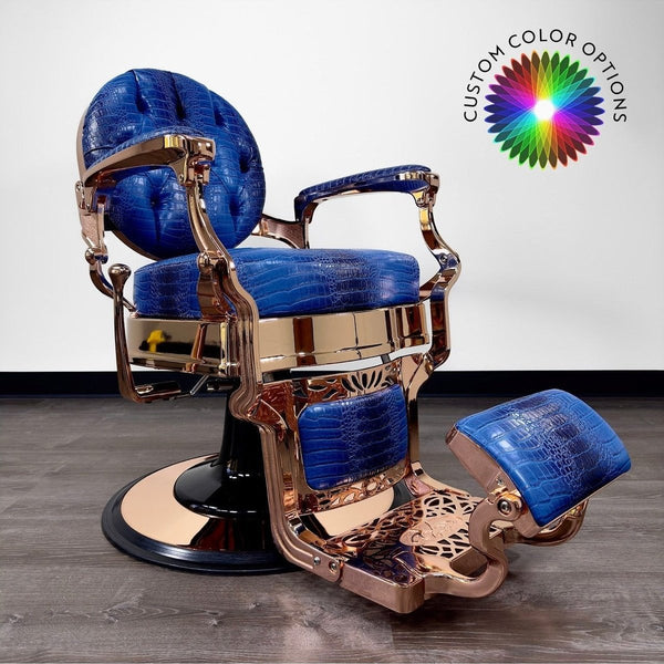 Custom Barber Crocodile Chair