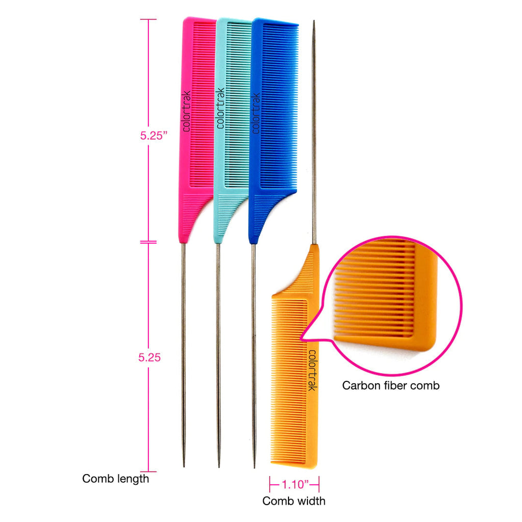 Color Trak Carbon Fiber Combs - 4 Pack
