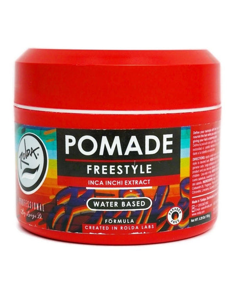 Rolda - Freestyle Hair Pomade | Water Based Formula, Medium Hold, Medium Shine, Washes Out Easily, All Day Hold, Flake-free