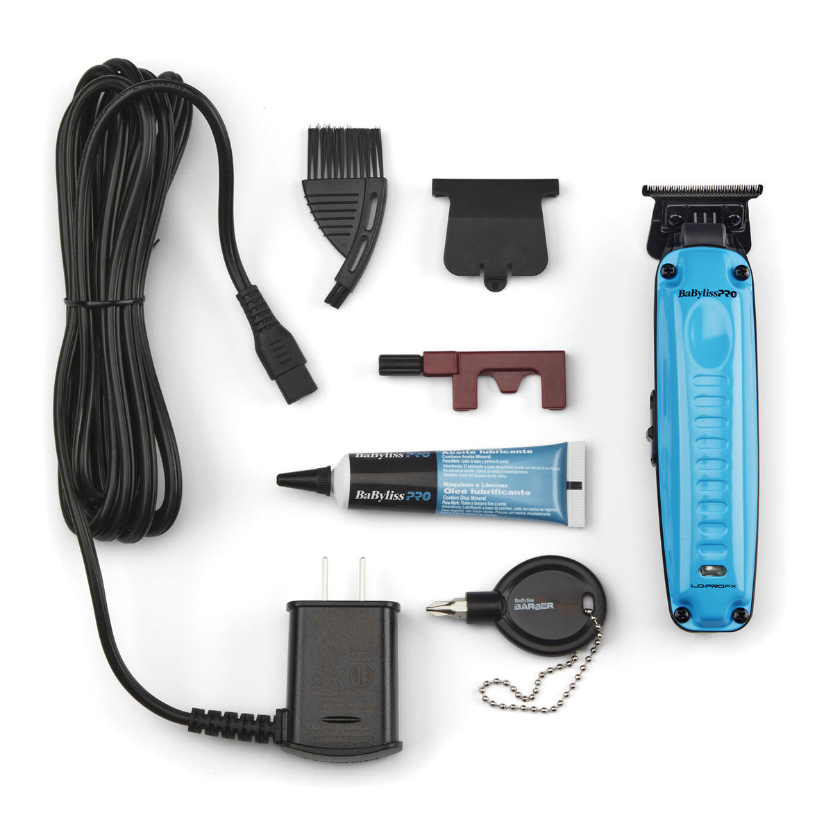 BaBylissPRO LoProFX Blue Clipper & Trimmer w/ FREE Charging Stands