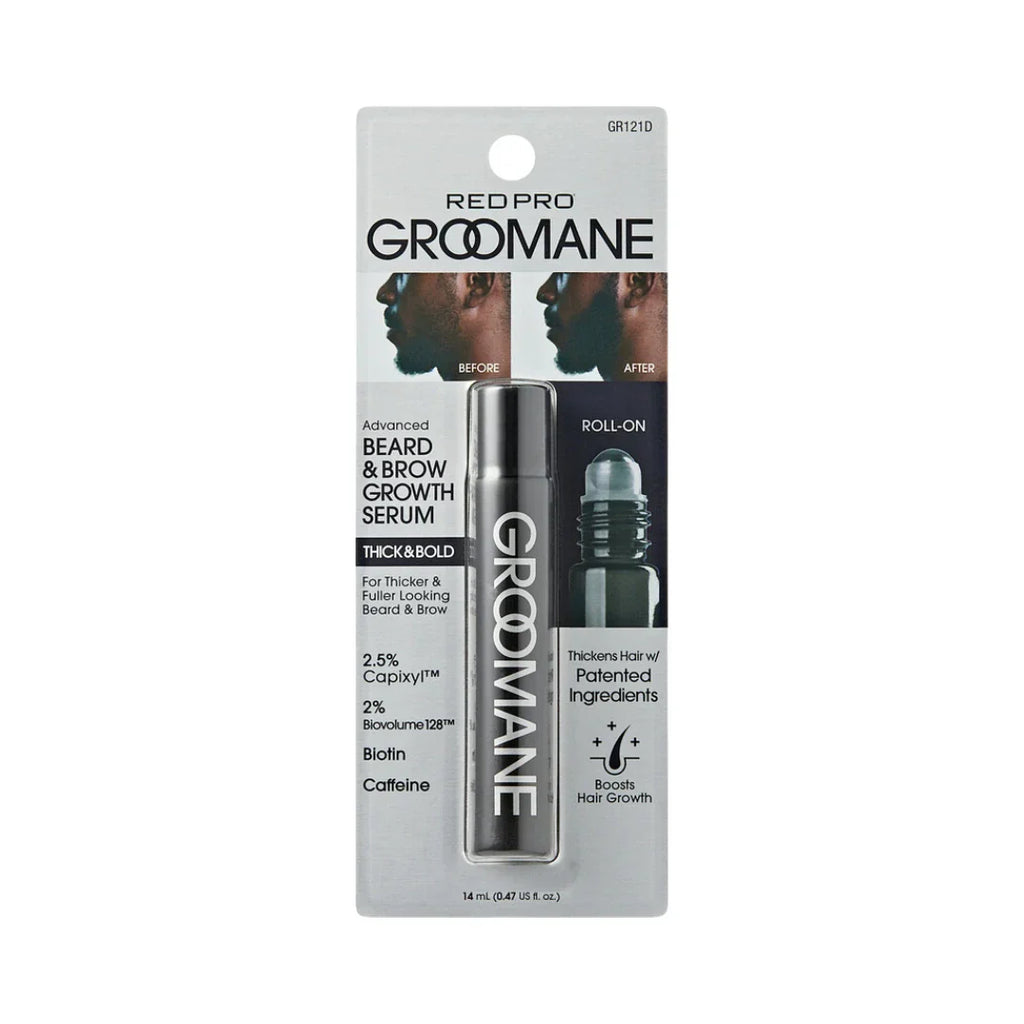 GROOMANE Beard & Brow Growth Serum 0.47 oz bottle
