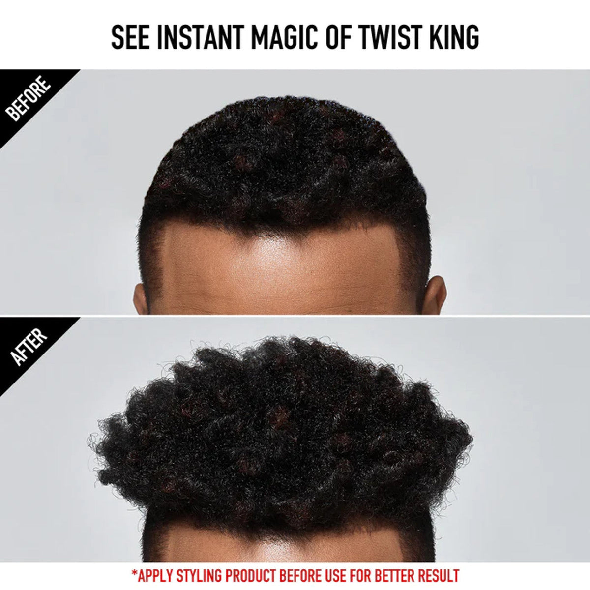 Red Premium Compact Twist King for Long Hair - HS02