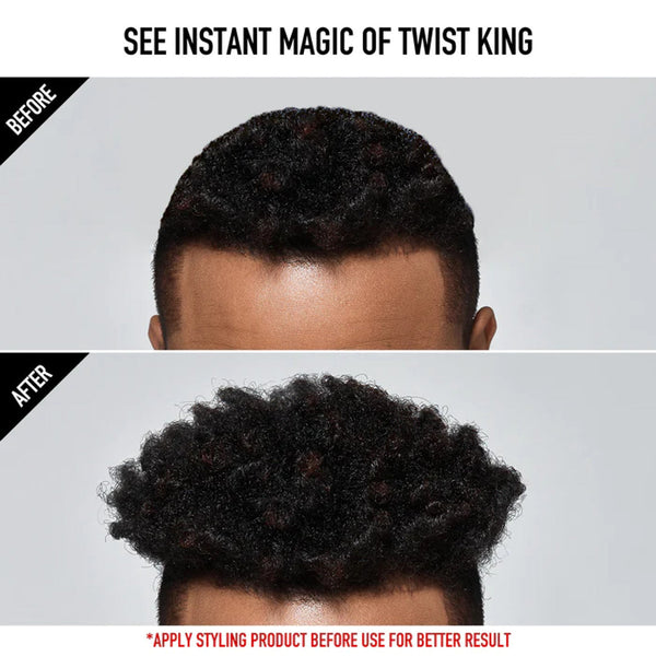 Red Premium Compact Twist King for Long Hair - HS02