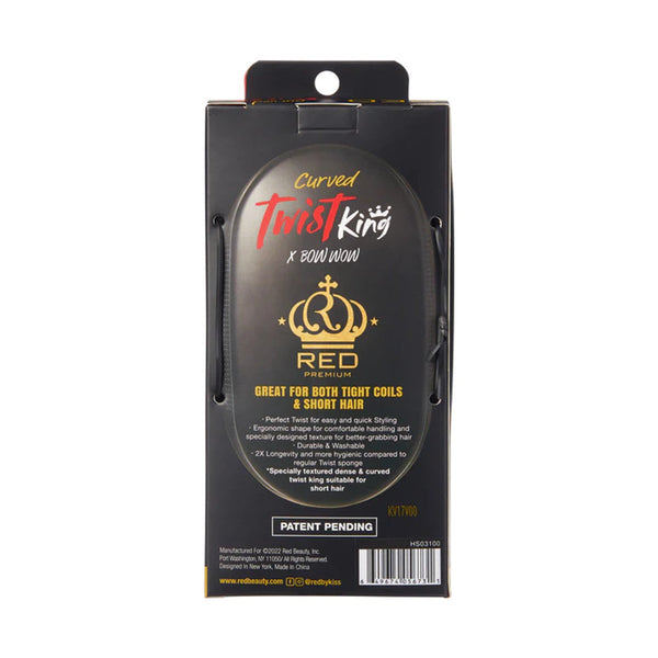 Red Premium Curved Twist King for Short Hair - HS03