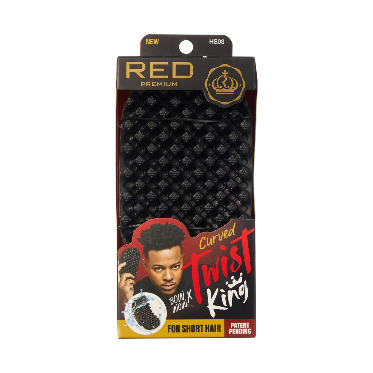 Red Premium Curved Twist King for Short Hair - HS03