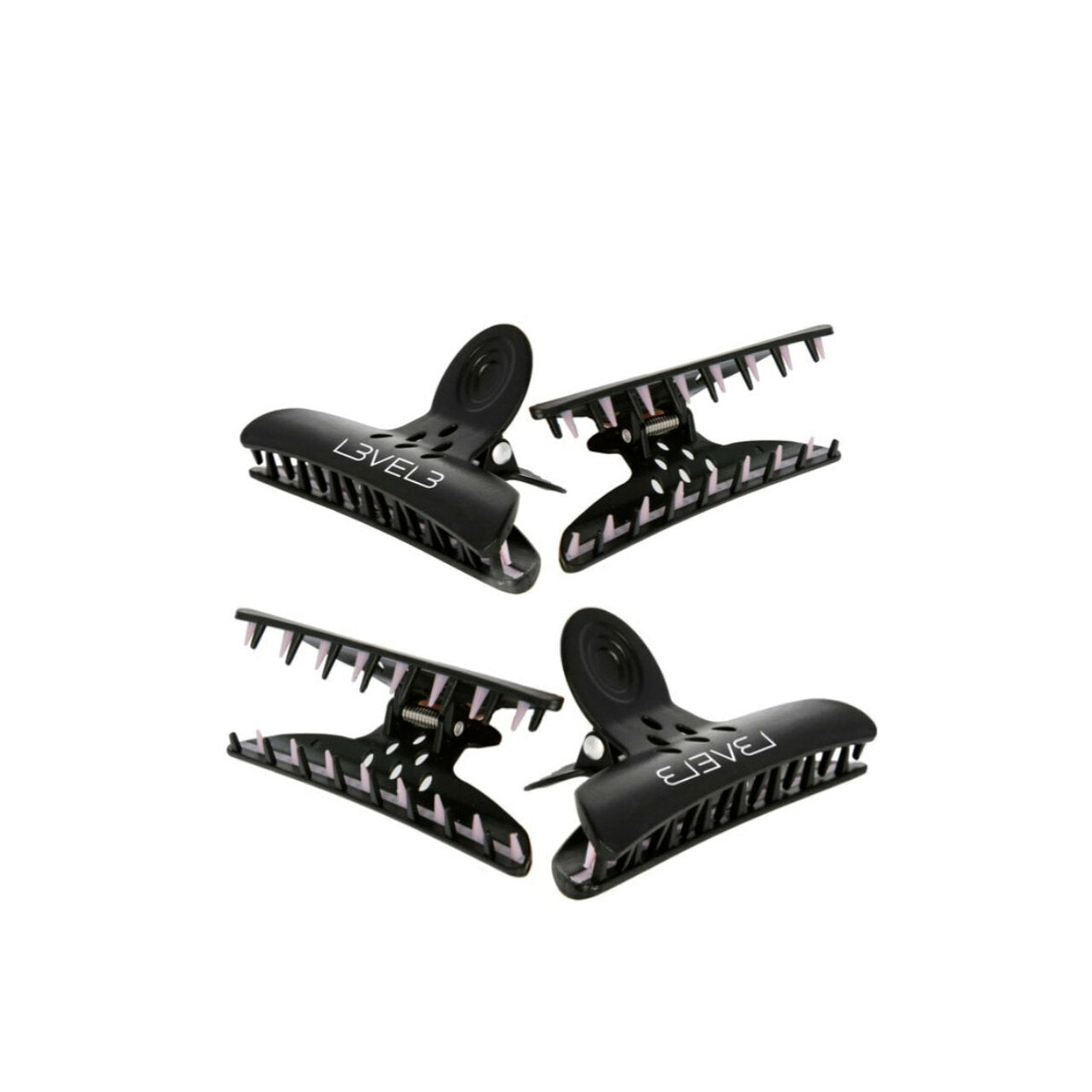 L3VEL3 Hair Claw Clips - 4 Pack