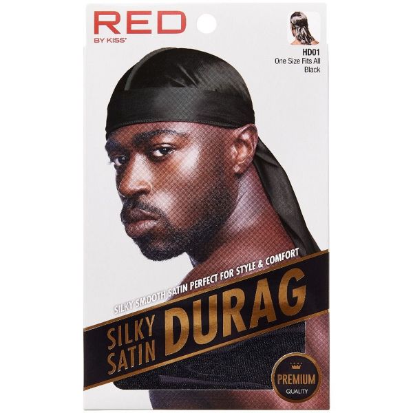 Red by Kiss Silky Satin Durag [Black #HD01]