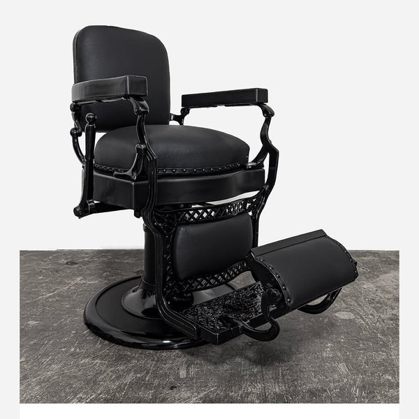 Custom Black Barber Chair