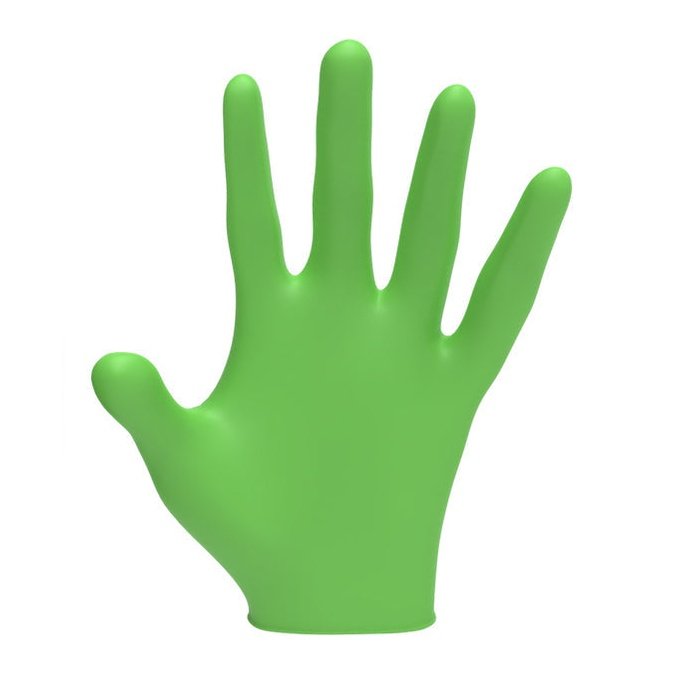 L3VEL3 Professional Nitrile Gloves Lime - 100 Pack