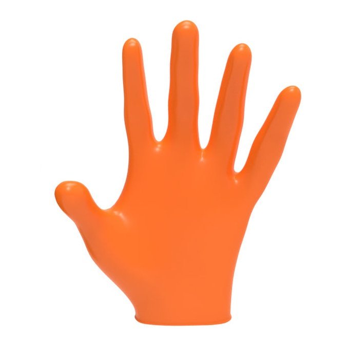 L3VEL3 Professional Nitrile Gloves Orange - 100 Pack