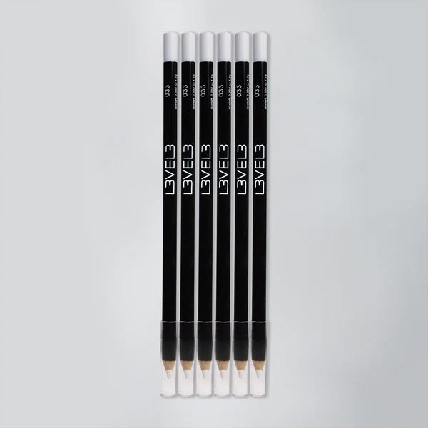 Level 3 White Hair Liner Pencils - 6 Pack
