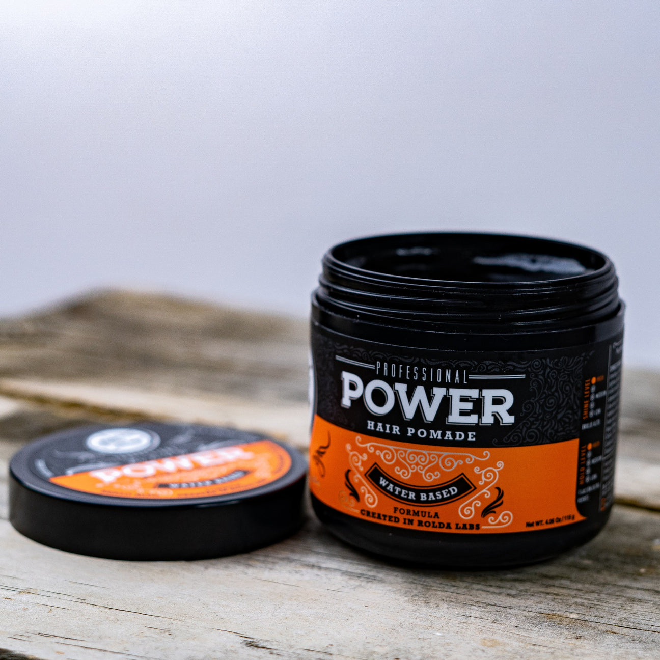 Rolda - Power Hair Pomade | Water Based Formula, High Hold, High Shine, Edge Control Gel, Flake-free, Alcohol-free, Residue-free