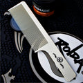 Rolda Flat Top Comb - Carbon Fiber - 9 Inch