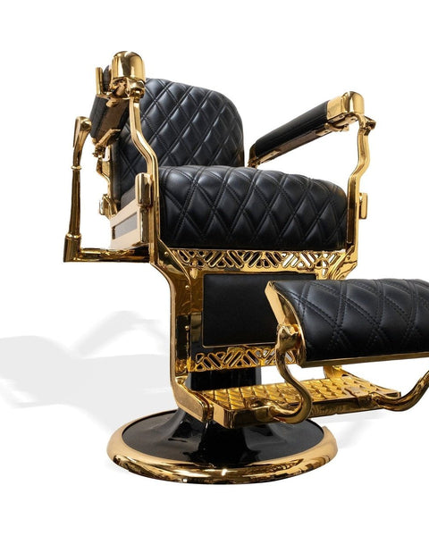 Gold Framed Koken Barber Chair