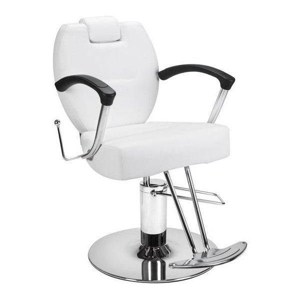 Herman All Purpose Reclining Styling Chair - White