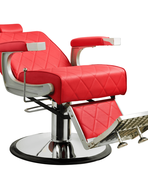 King Barber Chair - Red
