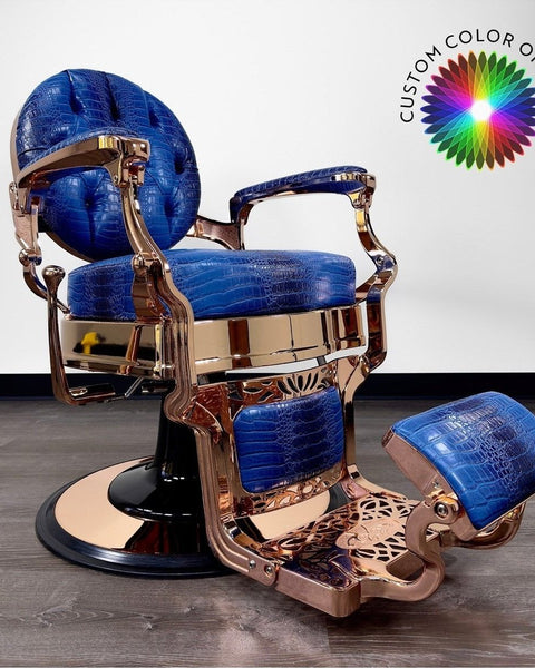 Custom Barber Crocodile Chair